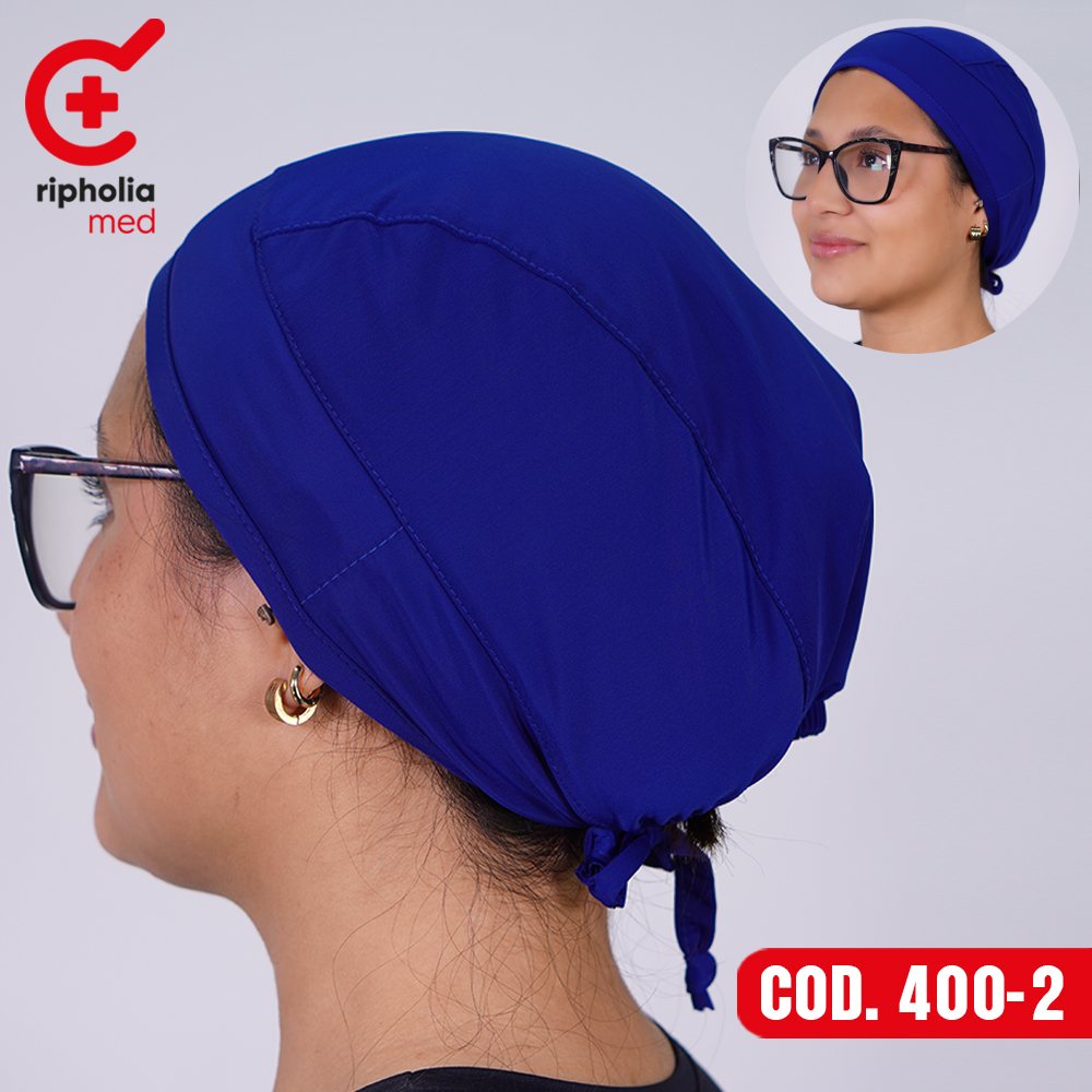 Cofia Elasticada 400 4 Cofia Elasticada 400 – Azul Rey – cofia clínica