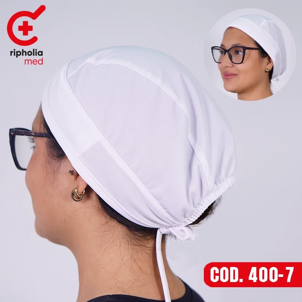Cofia Elasticada 400 7 Cofia Elasticada 400 – Blanco – cofia clínica