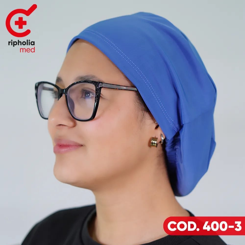 Cofia Elasticada 400 5 Cofia Elasticada 400 – Celeste – gorro clínico