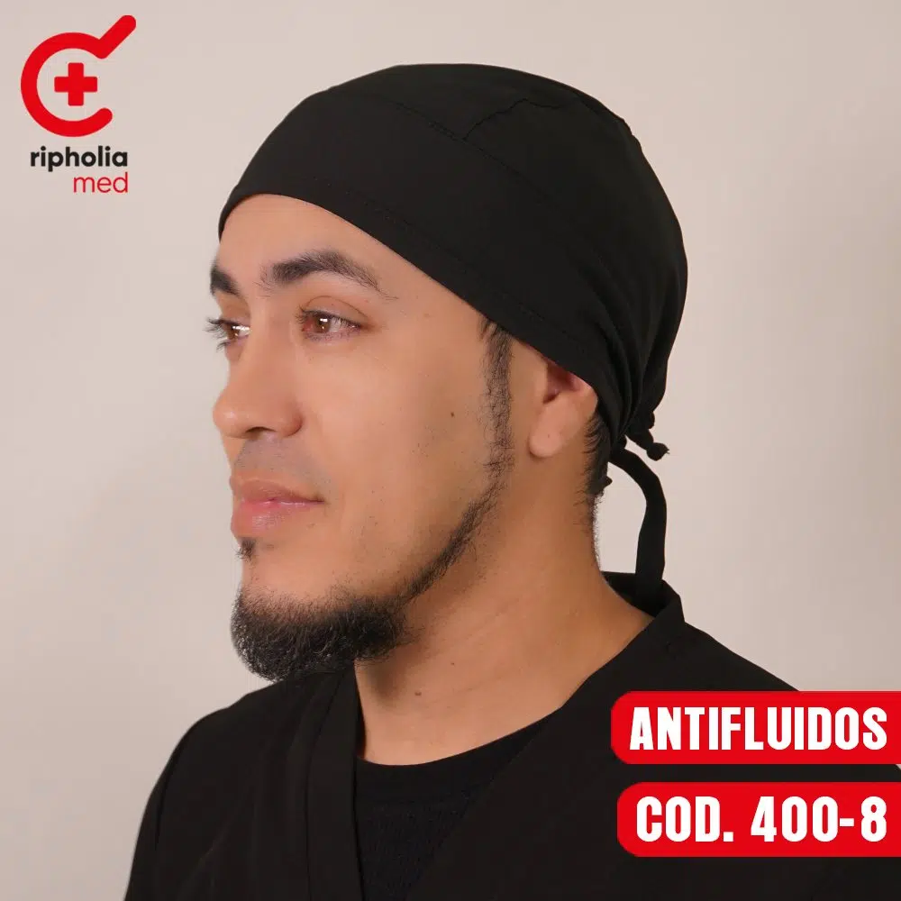 Inicio 29 Cofia Elasticada 400 – Negro – gorro clínico