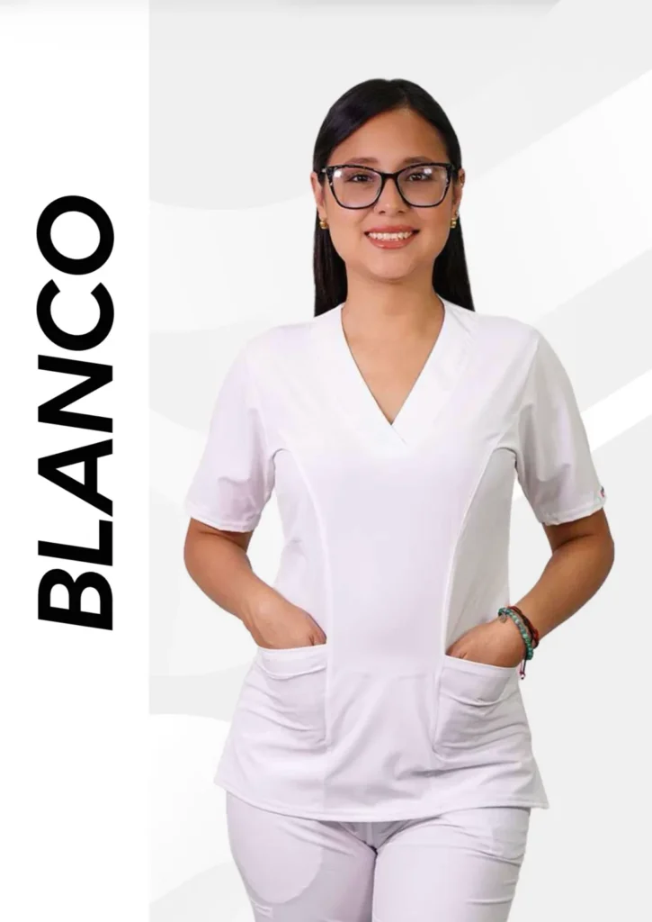 Inicio 6 Uniforme clínico color Blanco – RopaMed