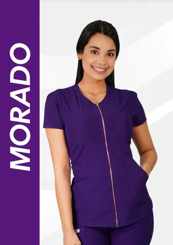 Inicio 4 Uniforme clínico color Morado – RopaMed