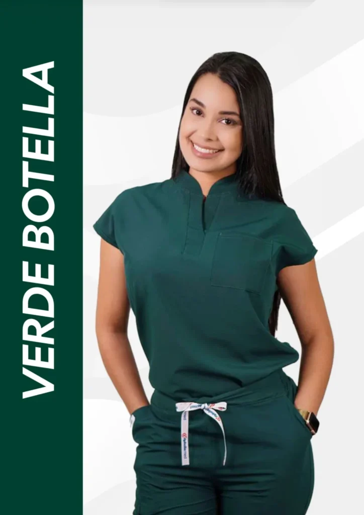 Inicio 10 Uniforme clínico color Verde Botella – RopaMed