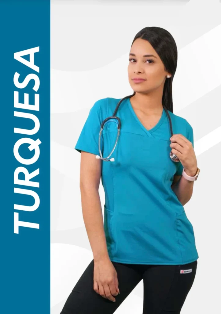 Inicio 12 Uniforme clínico color Verde Turquesa – RopaMed