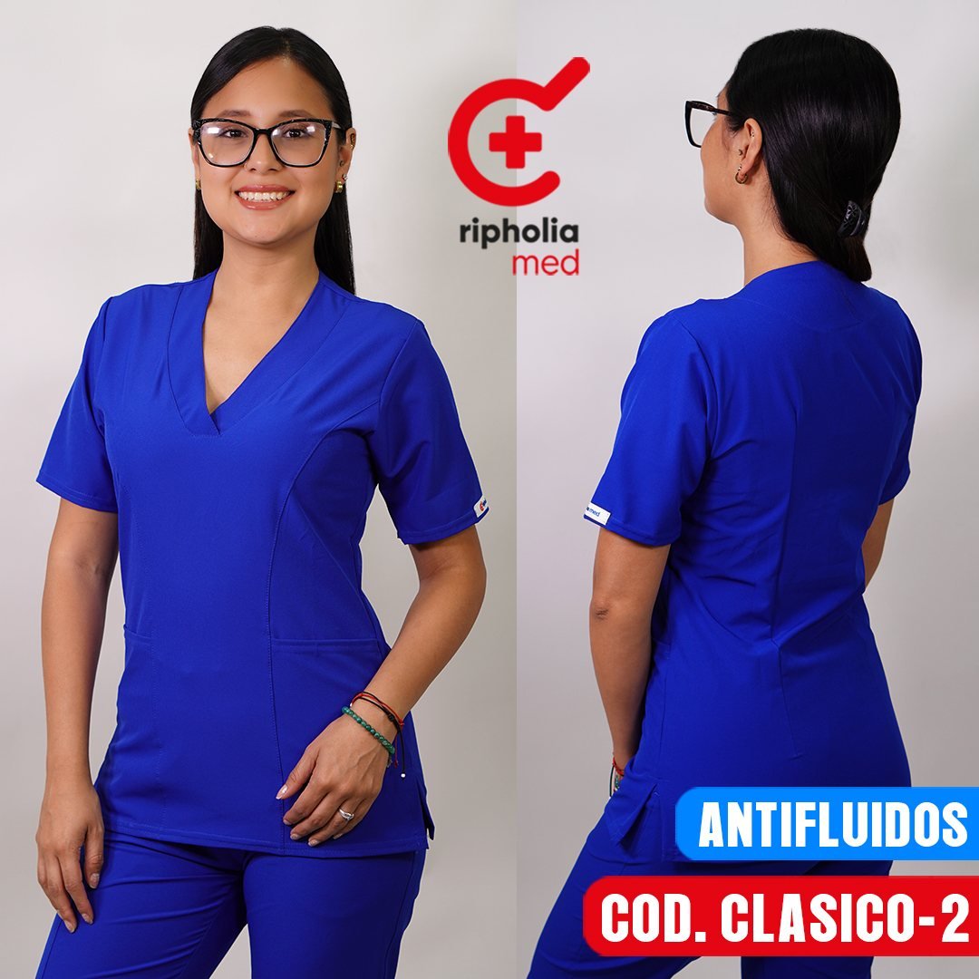 Delantal Clásico 3 Delantal Clásico – Azul Rey – scrub médico