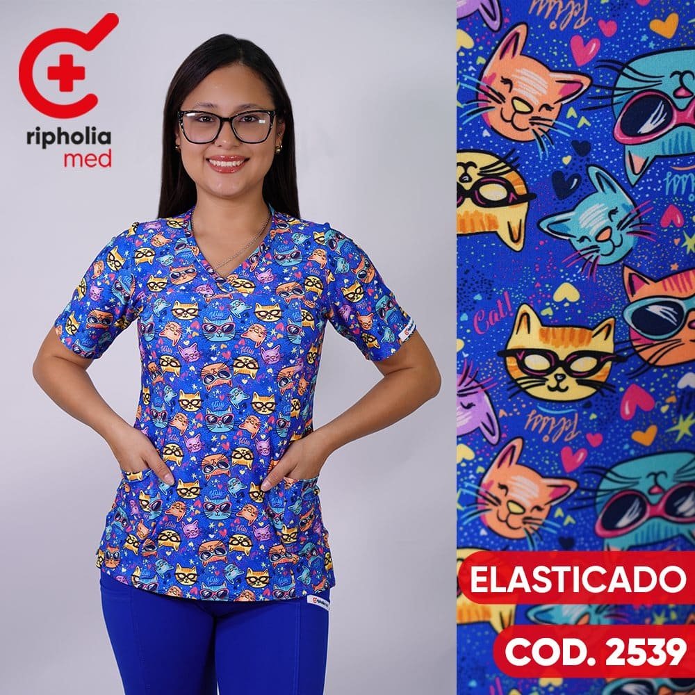 Delantal Elasticado 2539 1 Delantal Elasticado 2539 – ropa clínica