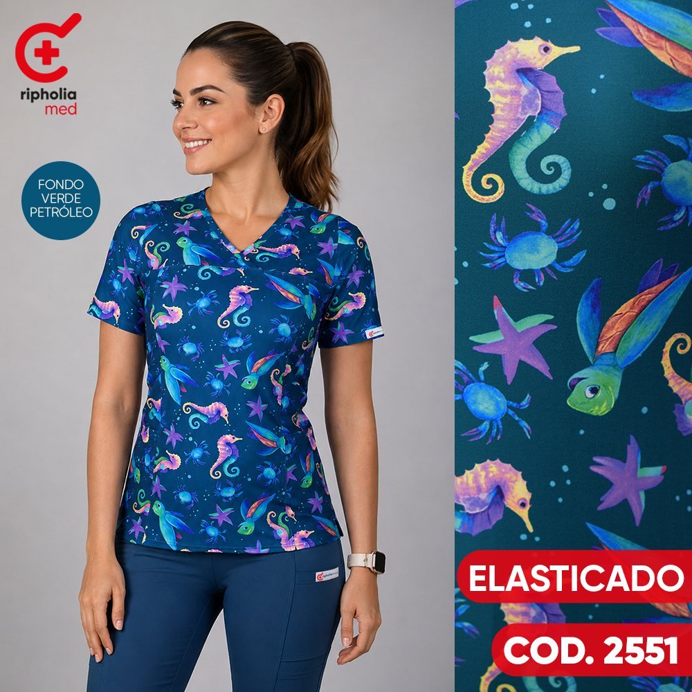 Delantal Elasticado 2551 1 Delantal Elasticado 2551 – uniforme clínico