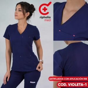 Delantal Violeta – Azul Marino – delantal clínico