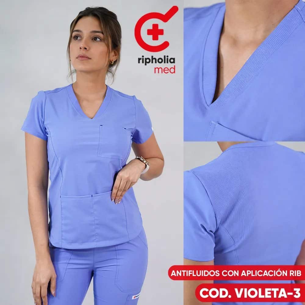 Delantal Violeta 4 Delantal Violeta – Celeste – ropa clínica
