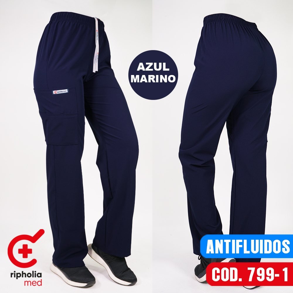 Pantalón Recto 799 2 Pantalón Recto 799 – Azul Marino – uniforme clínico
