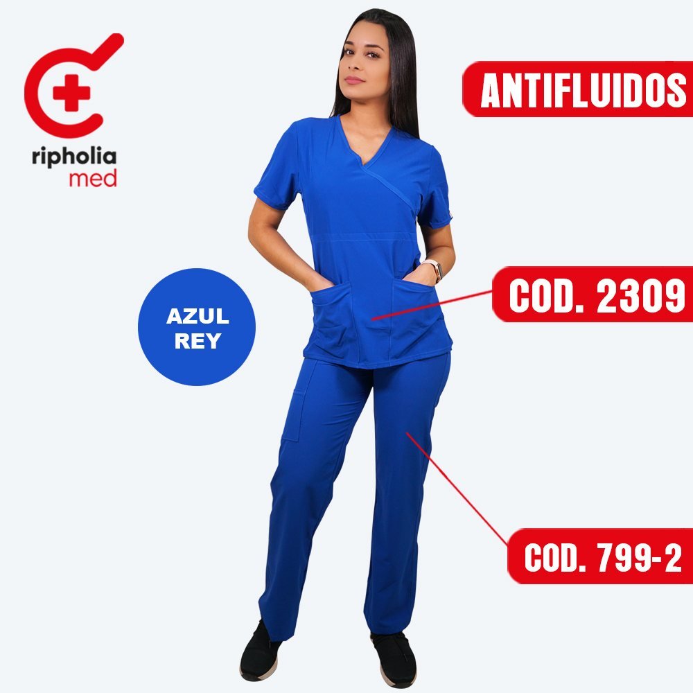 Pantalón Recto 799 9 Pantalón Recto 799 – Azul Rey – ropa clínica