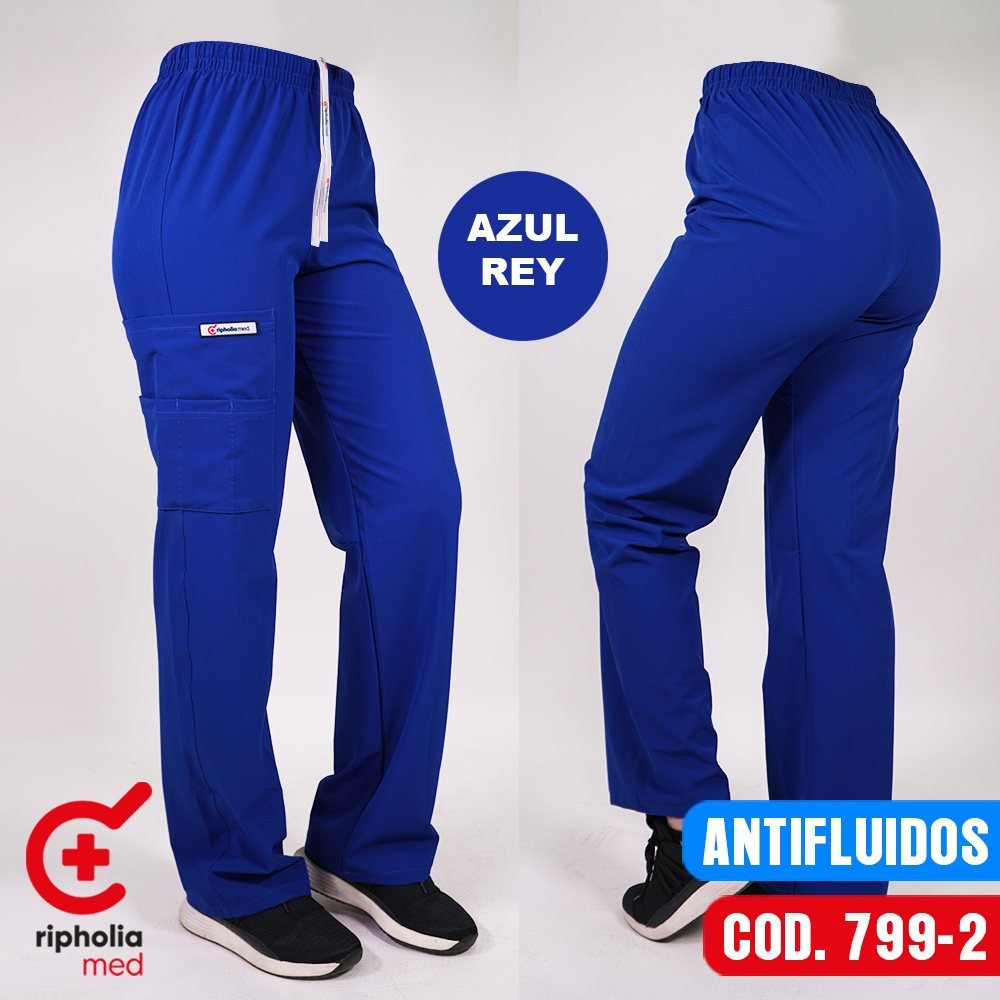 Pantalón Recto 799 8 Pantalón Recto 799 – Azul Rey – ropa médica
