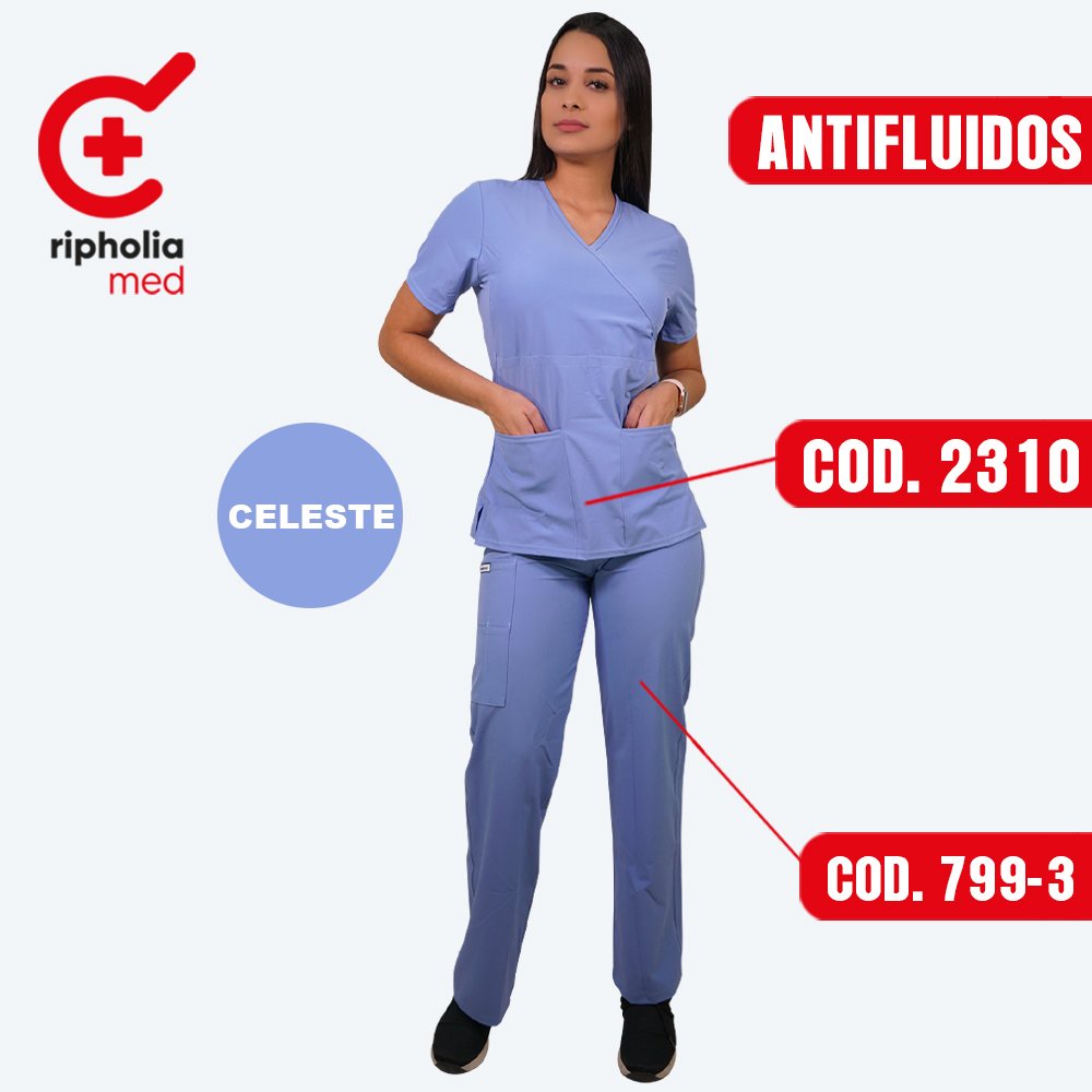 Pantalón Recto 799 12 Pantalón Recto 799 – Celeste – ropa clínica