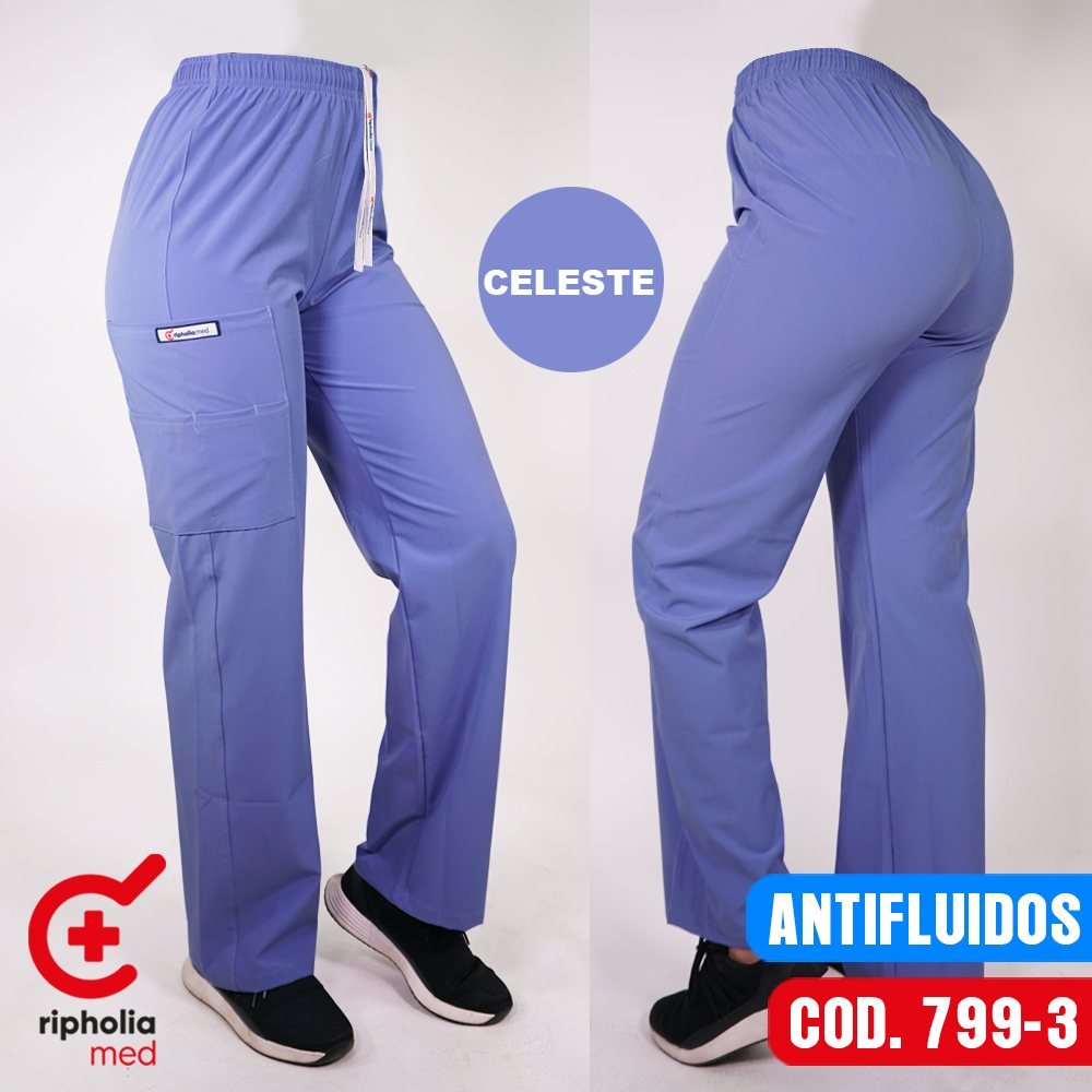 Pantalón Recto 799 11 Pantalón Recto 799 – Celeste – ropa médica