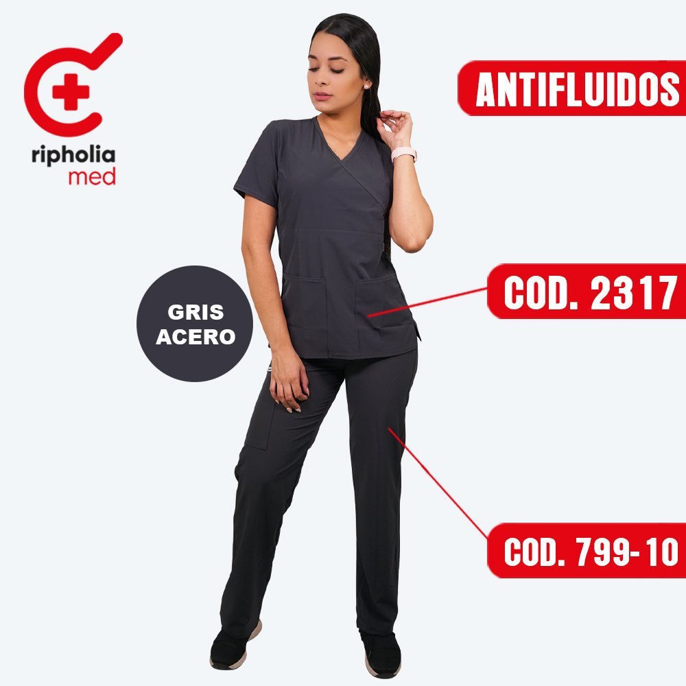 Pantalón Recto 799 5 Pantalón Recto 799 – Gris Acero – uniforme clínico