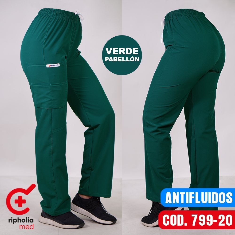 Pantalón Recto 799 10 Pantalón Recto 799 – Verde Pabellón – uniforme clínico