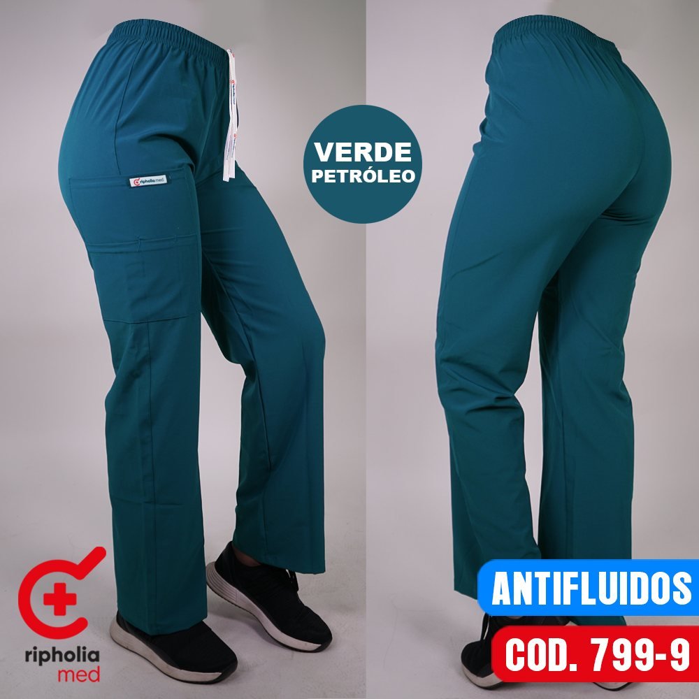 Pantalón Recto 799 15 Pantalón Recto 799 – Verde Petróleo – uniforme clínico