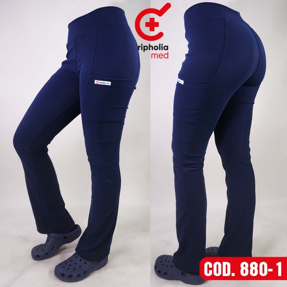 Pantalón Spandex 880 1 Pantalón Spandex 880 – Azul Marino – ropa clínica
