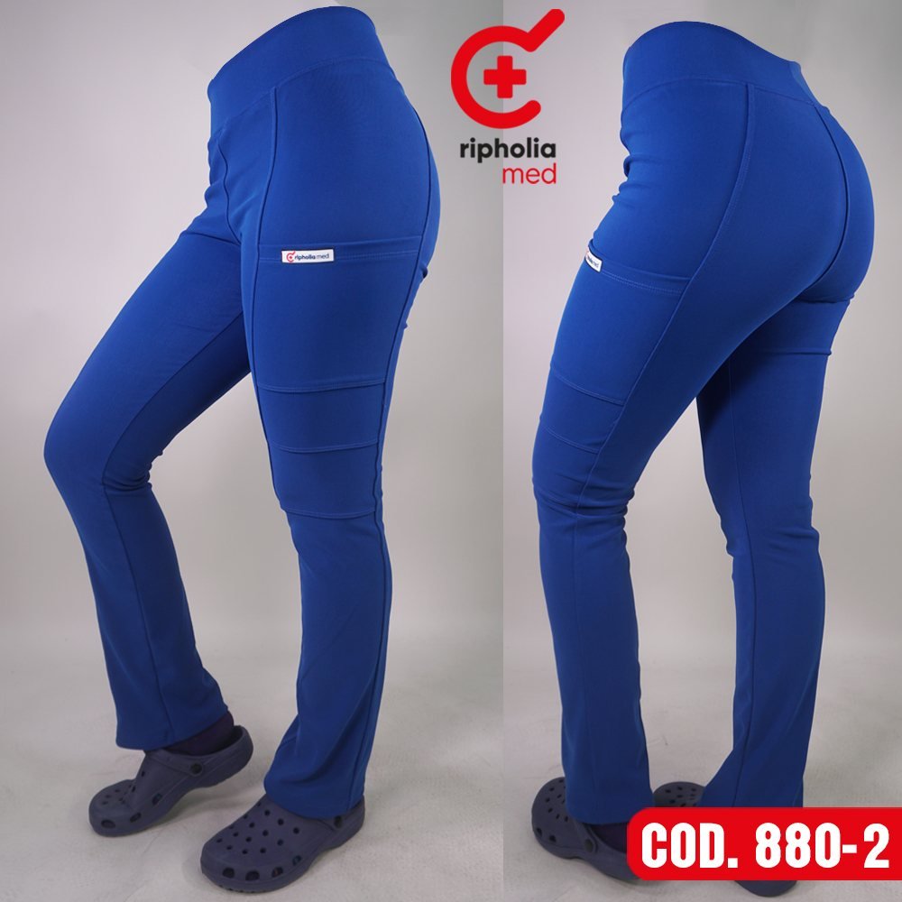 Pantalón Spandex 880 6 Pantalón Spandex 880 – Azul Rey – ropa clínica