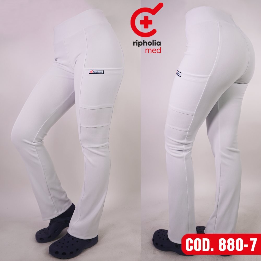 Pantalón Spandex 880 14 Pantalón Spandex 880 – Blanco – uniforme clínico