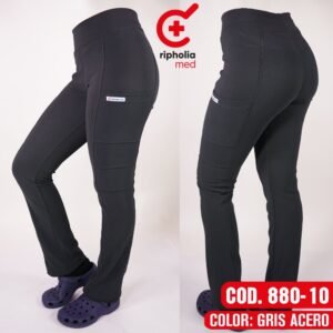 Pantalón Spandex 880 – Gris Acero Pantalón Spandex 880 – Gris Acero – uniforme clínico
