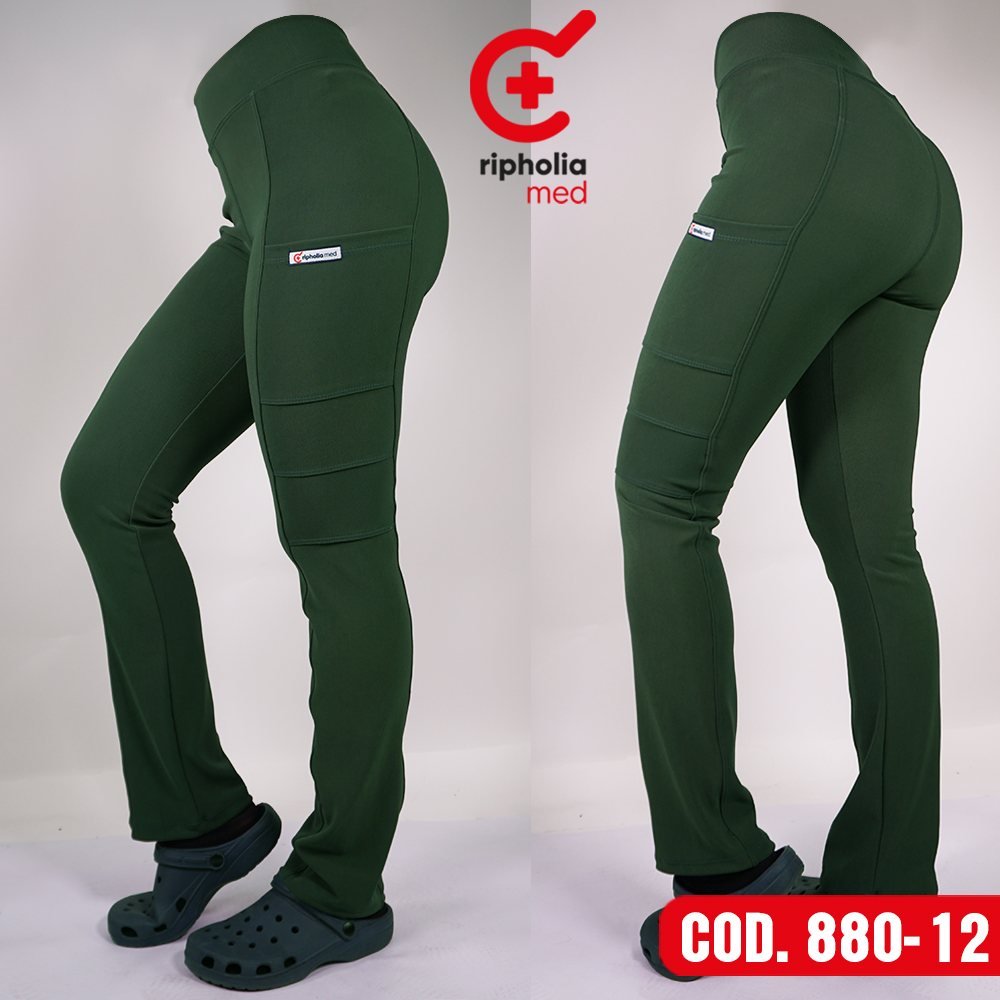 Pantalón Spandex 880 5 Pantalón Spandex 880 – Verde Botella – uniforme clínico