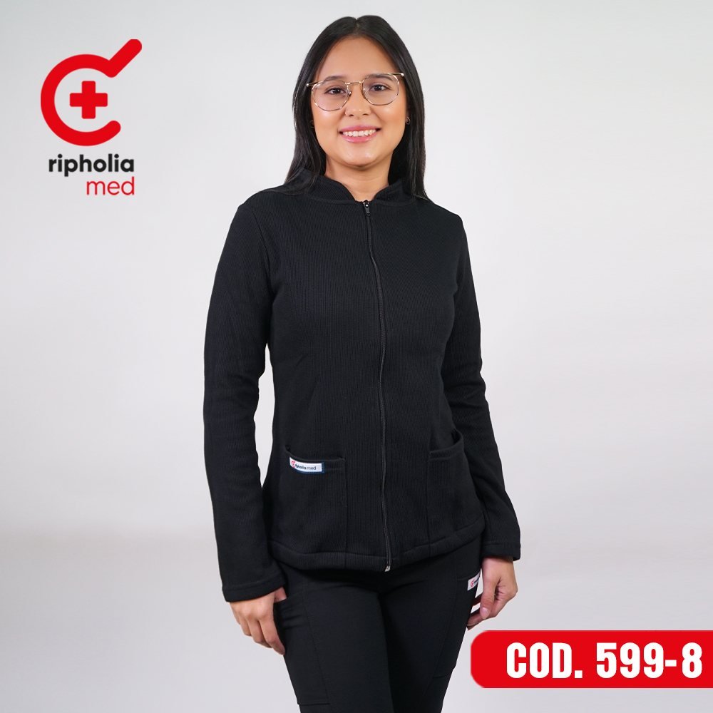 Polerón Texturado 599 12 Polerón Texturado 599 – Negro – uniforme médico